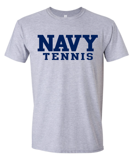 Block NAVY Tennis T-Shirt (grey)