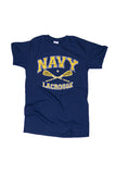 NAVY Lacrosse Distressed T-Shirt