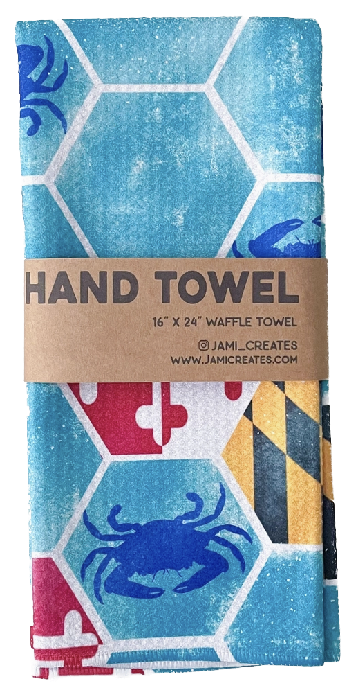 Maryland Honeycomb Patterned Waffle Kitchen Dish Towel