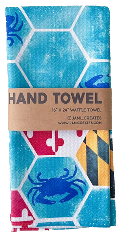 Maryland Honeycomb Patterned Waffle Kitchen Dish Towel