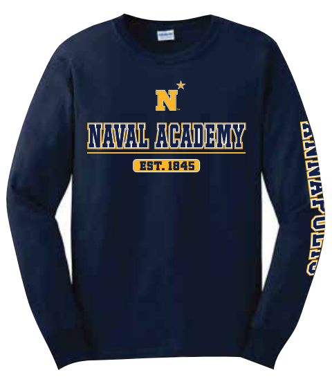 USNA N-Star Est. 1845 Long Sleeve T-Shirt – Annapolis Gear