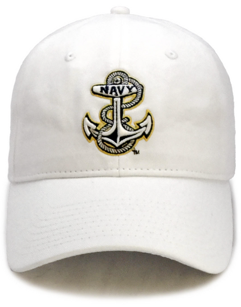 NAVY Anchor Hat (white) – Annapolis Gear