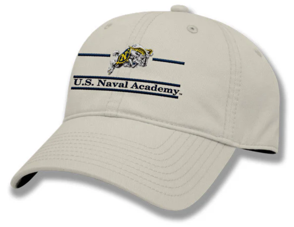 USNA Charging Goat "RELAXED TWILL" Hat (khaki)