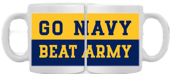 GO NAVY BEAT ARMY 缶バッジ　直径約75㎜ GO NAVY - BEAT ARMY Mug – Annapolis Gear