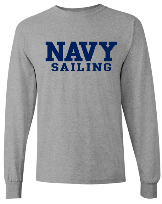 BLOCK NAVY Sailing Long Sleeve T-Shirt (grey)