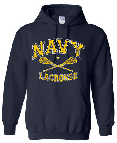NAVY LACROSSE Hooded Sweatshirt (navy)