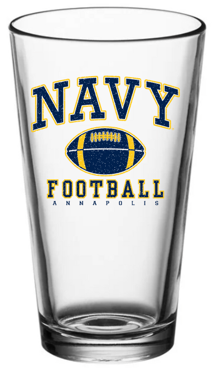 NAVY FOOTBALL Pint Glass