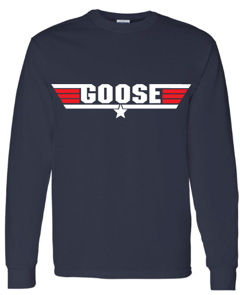 TOP GUN Goose Long Sleeve T-Shirt (navy)