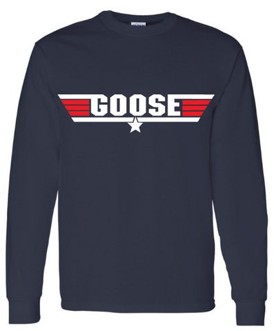 TOP GUN Goose Long Sleeve T-Shirt (navy)