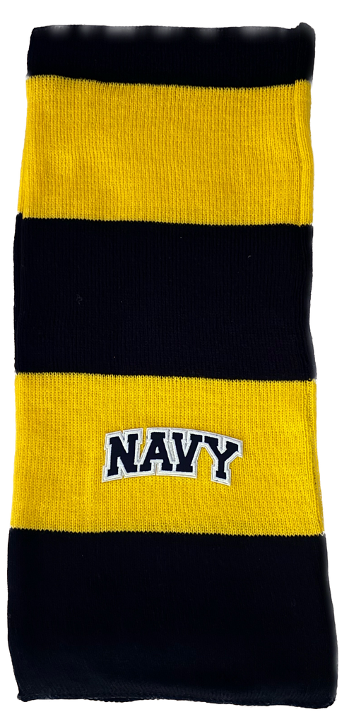 NAVY Winter Scarf (navy/gold)