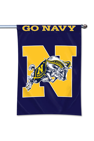 JUMPING GOAT "GO NAVY" Home Banner (40"x28")