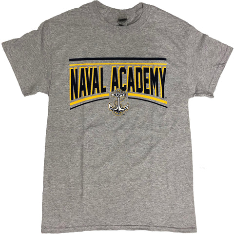 USNA Arch Rope Anchor T-Shirt (grey)
