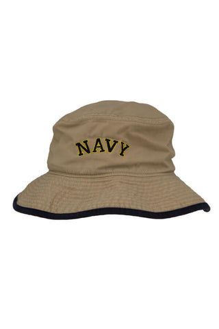 NAVY Arch Bucket Hat (khaki) - Annapolis Gear