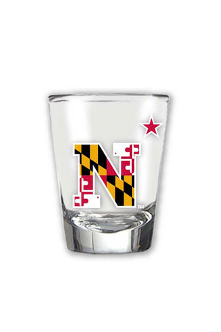 USNA MD Flag N-Star Shot Glass - Annapolis Gear