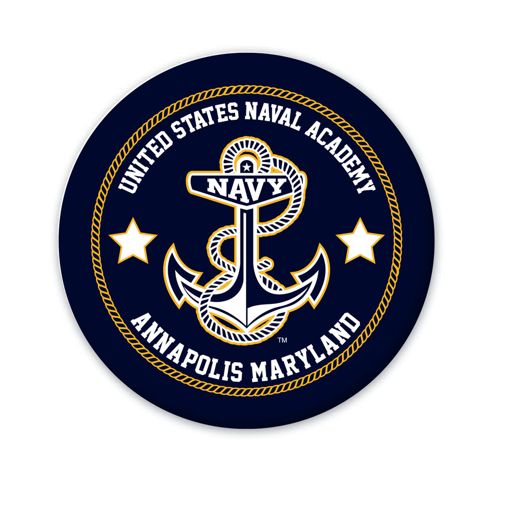 USNA Anchor Fridge Magnet (2.5")