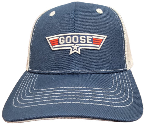 KIDS Goose Trucker Hat (navy/white)