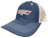 KIDS Maverick Trucker Hat (navy/white)