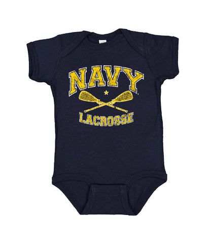 NAVY LACROSSE Onesie (navy)