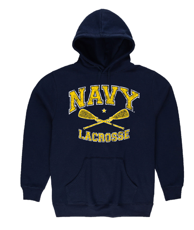 NAVY LACROSSE Hooded Sweatshirt (navy)