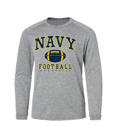 NAVY FOOTBALL Long Sleeve (grey)