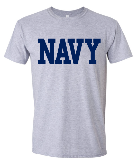 NAVY Block T-Shirt (grey)