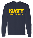BLOCK NAVY Lacrosse Long Sleeve T-Shirt (navy)