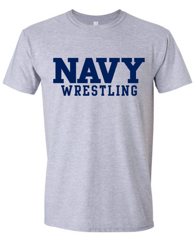 Block NAVY Wrestling T-Shirt (grey)