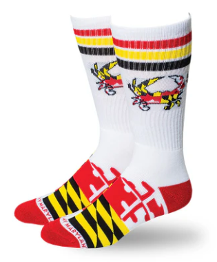 Crab Flag Crew Socks
