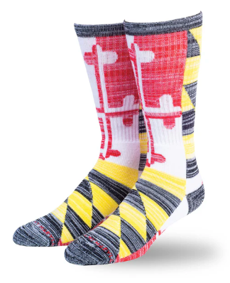 MD Flag Inside Out Crew Socks