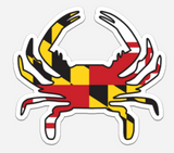 MD Flag Crab Sticker