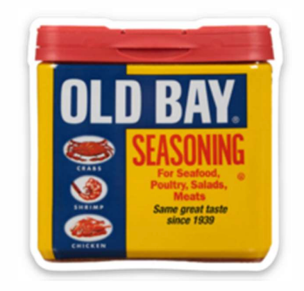 OLD BAY® Can Sticker (2"x2")