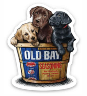 OLD BAY® Bushel O' Labs Sticker (2"x2")