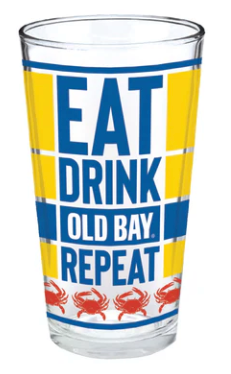 OLD BAY® Eat Drink Repeat Pint Glass