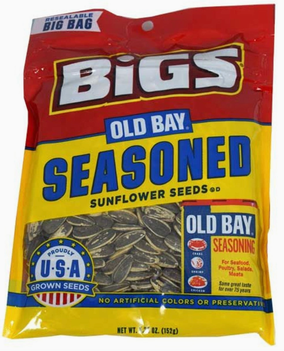 old bay sun flower seeds Bigs Old Bay Seasoning Sunflower Seeds 5.35oz