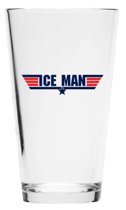 TOP GUN Ice Man Pint Glass