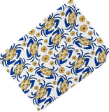 Maryland Blue Crab Patterned Waffle Kitchen Dish Towel