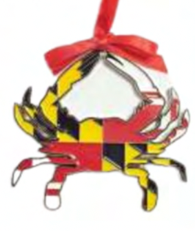 MD FLAG Crab Ornament