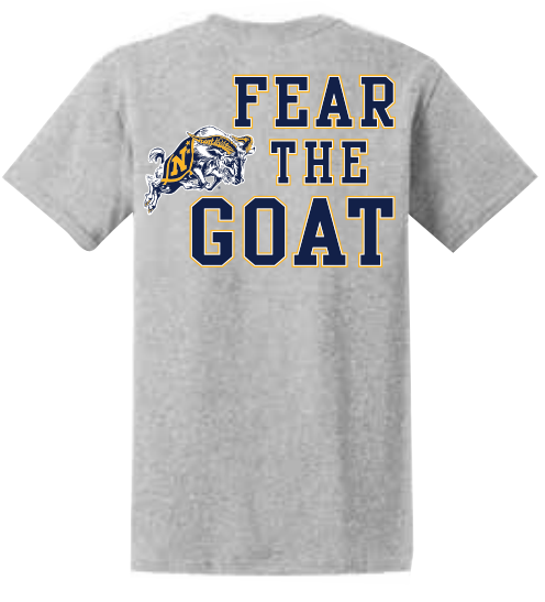 gear and fear USNA Fear The Goat T-Shirt (grey) – Annapolis Gear