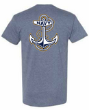 USNA Anchor T-Shirt (heather navy)