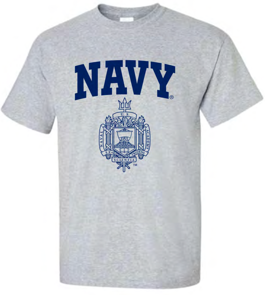 USNA Crest T-Shirt (grey)