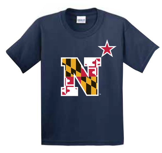 Kids MD Flag N-Star T-Shirt (navy) – Annapolis Gear