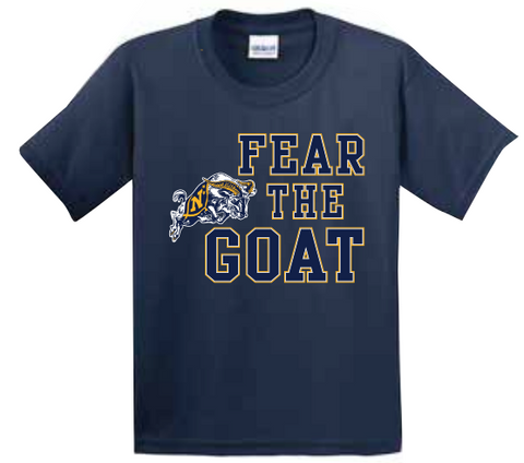 Kids Fear The Goat T-Shirt (navy)