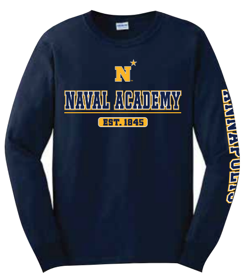 USNA N-Star Est. 1845 Long Sleeve T-Shirt