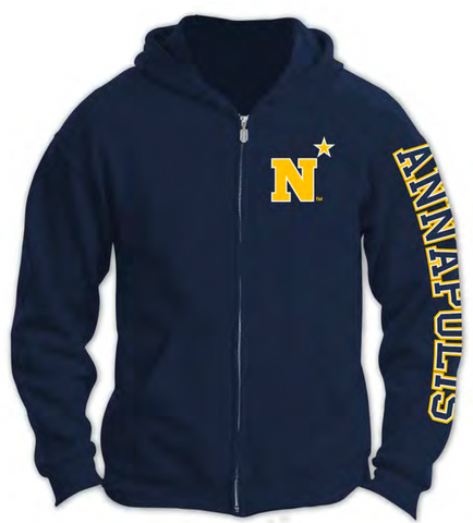 USNA N-Star Zipper Sweatshirt (navy)