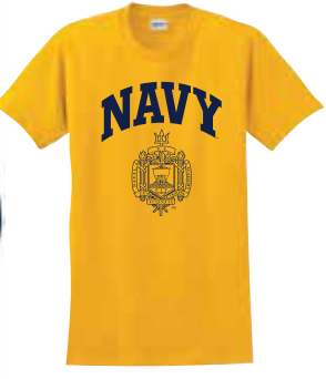 USNA Crest T-Shirt (gold)