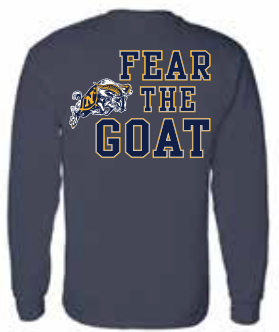 USNA Fear The Goat Long Sleeve T-Shirt (navy)