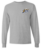 USNA FEAR THE GOAT Long Sleeve T-Shirt (grey)