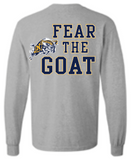 USNA FEAR THE GOAT Long Sleeve T-Shirt (grey)