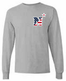 USNA USA N-Star Long Sleeve T-Shirt (grey)