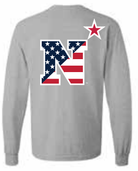 USNA USA N-Star Long Sleeve T-Shirt (grey)